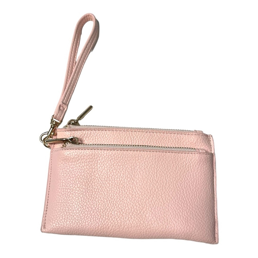 Pink Pebbled Wristlet
